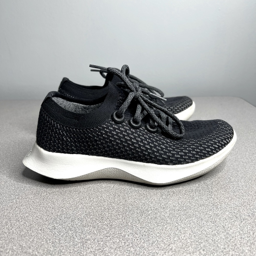 Allbirds Tree Dashers Dark Grey Lace Up Low Top Trail Running Shoes Wome…